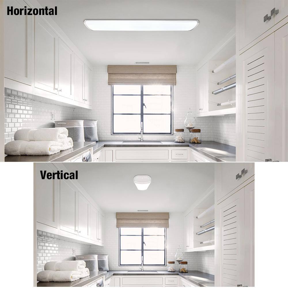 Commercial Electric 4 ft. 3600 Lumens LED Wraparound Ceiling Light Garage Light Laundry Room Shop Light 4000K Bright White 120v Hardwire 54654241