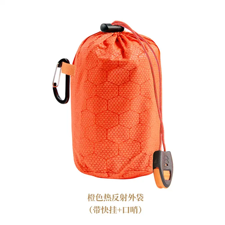 Outdoor envelope emergency sleeping bag travel multi functional pe aluminum film emergency blanket