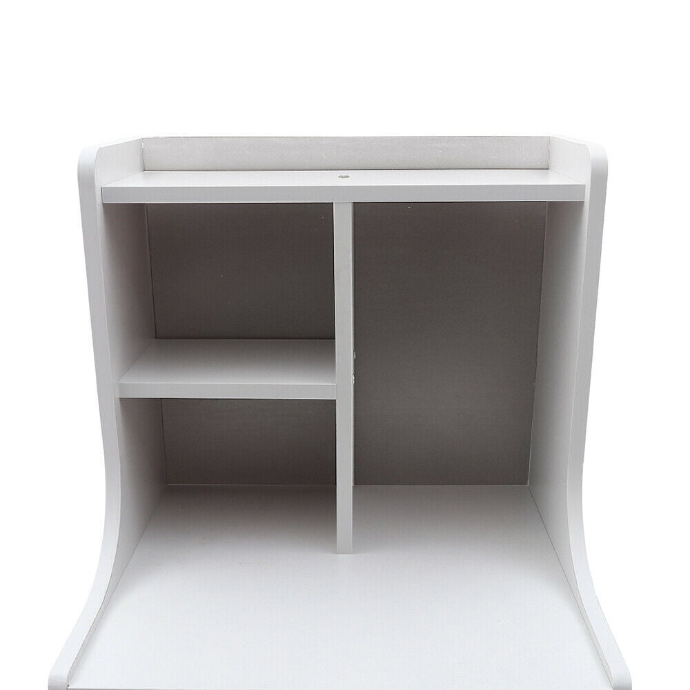 MIDUO Modern Nightstand with 3 Drawers Bedside Table Home Storage Chest Warm White Dresser