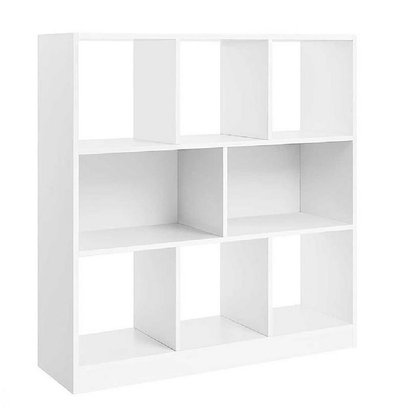 Freestanding Wooden Bookcase With Open Shelves