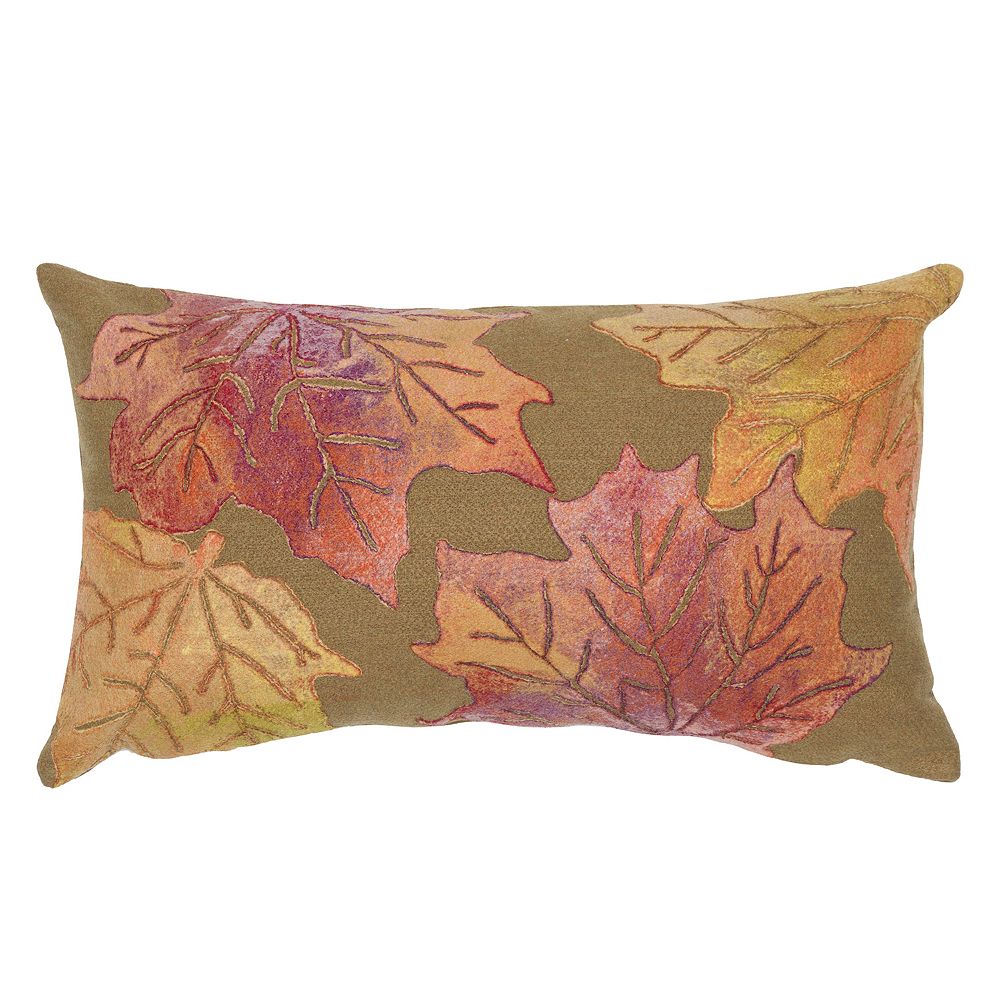 Liora Manne Visions IV Leaf Toss Indoor/Outdoor Pillow