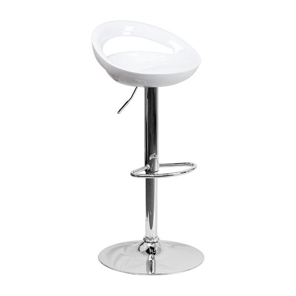 Plastic Adjustable Height Bar Stool