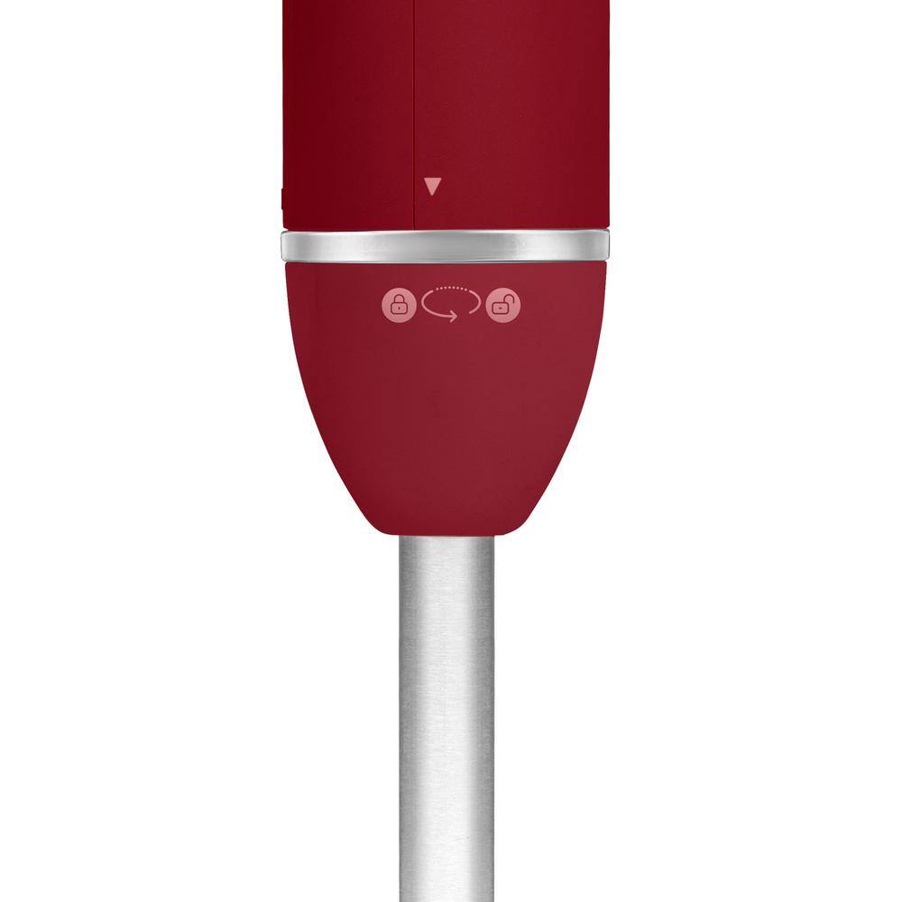 Chefman 2-speed Immersion Blender Stainless Steel Blades Red. 300W RJ19-V3-RBR-RED-C