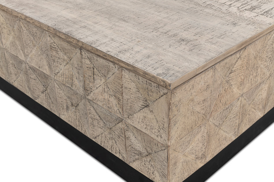 Geo Coffee Table Square Large 36 quot  Eclectic   Coffee Tables   by Sideboards and Things  Houzz