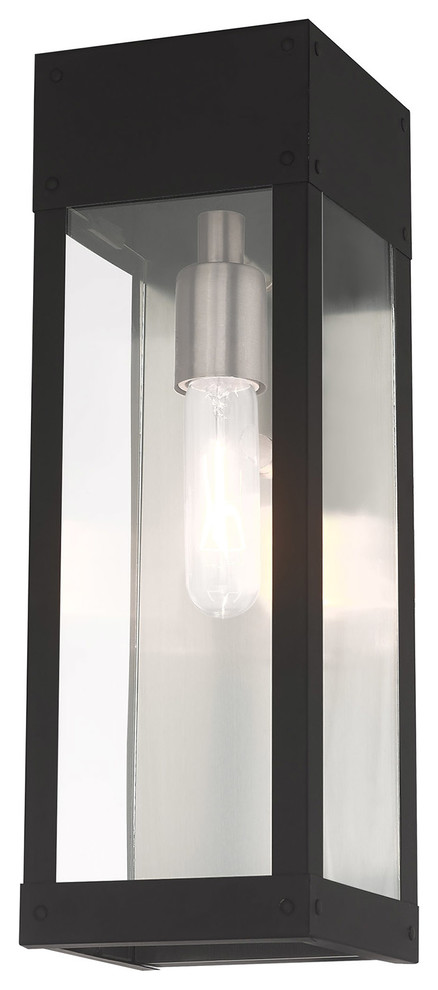 Contemporary Outdoor Wall Lantern   Transitional   Outdoor Wall Lights And Sconces   by Livex Lighting Inc.  Houzz