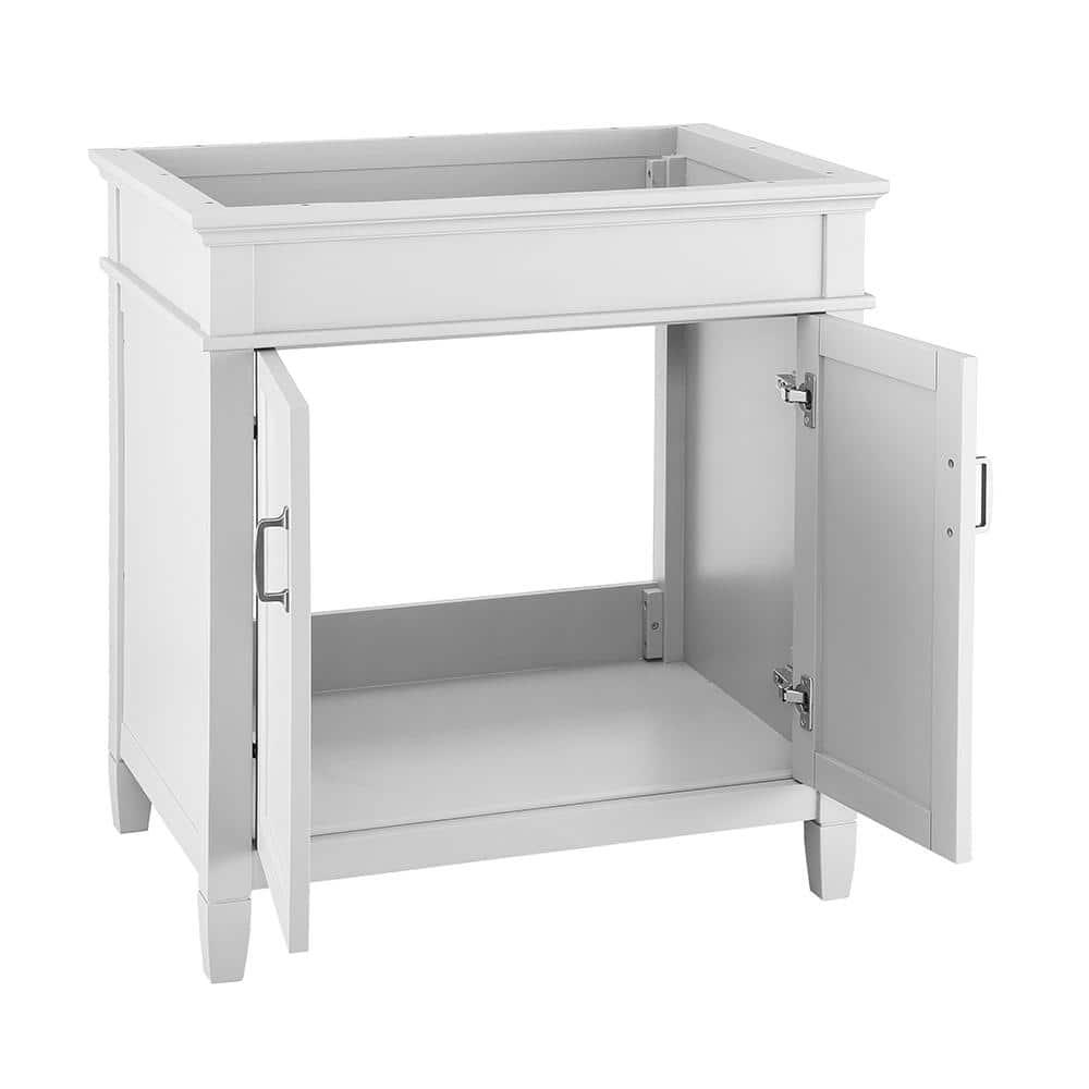 Home Decorators Collection Ashburn 30 in W x 2163 in D Vanity Cabinet in White