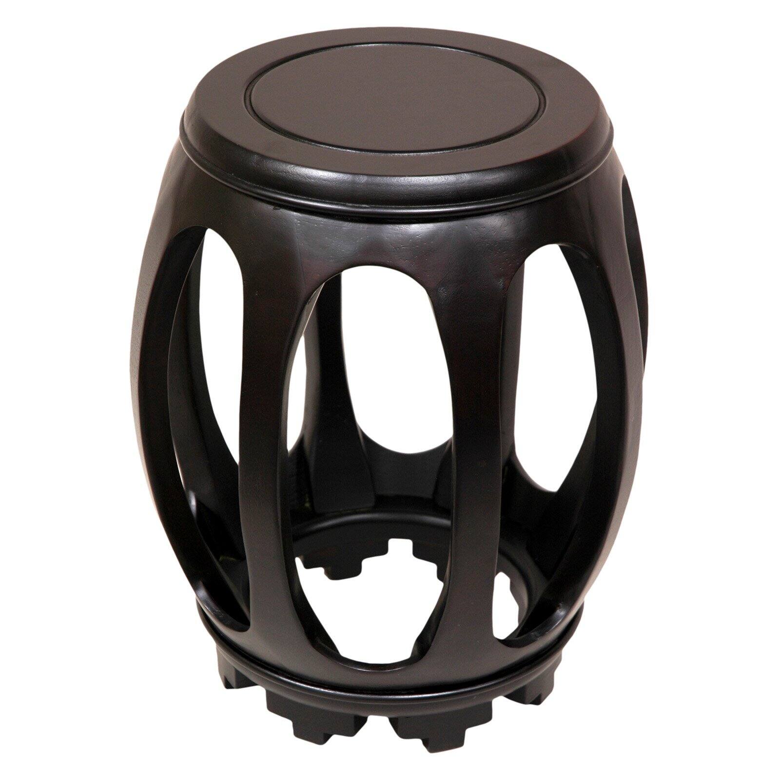 Oriental Furniture Rosewood Circular Stand, Honey color, base, fishbowl base, plant base