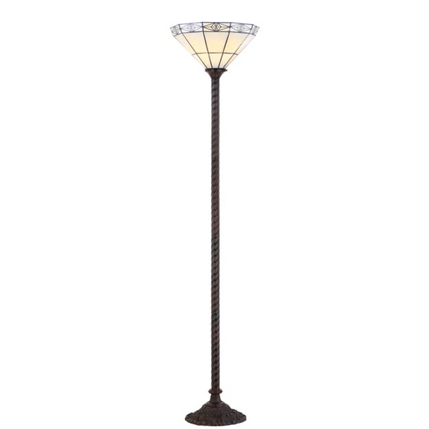 Moore  Style Torchiere Floor Lamp includes Led Light Bulb Bronze Jonathan Y