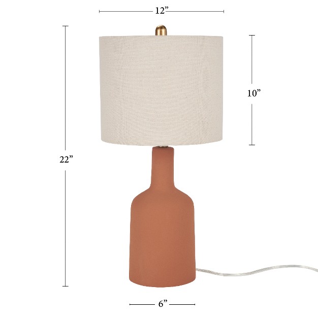 Terracotta Ceramic Table Lamp Nourison