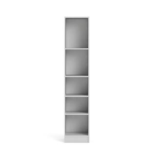 Tvilum Element 80 in. White Engineered Wood 5-Shelf Standard Bookcase 7177549