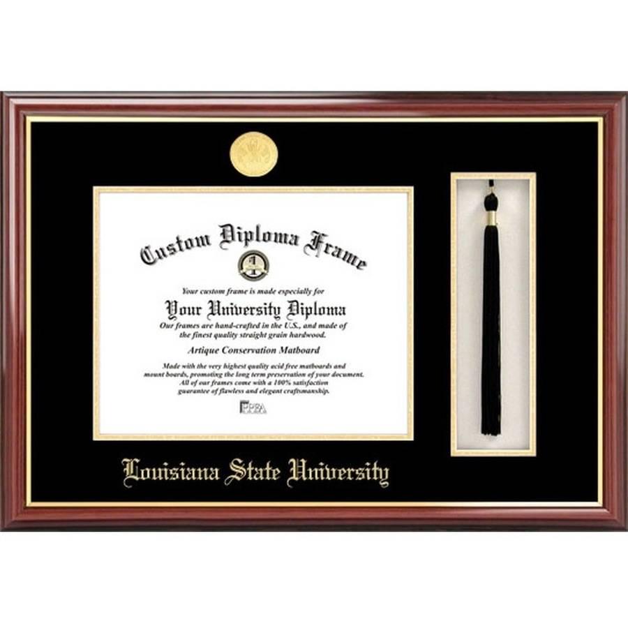 Louisiana State University 8.5 x 11 Tassel Box and Diploma Frame