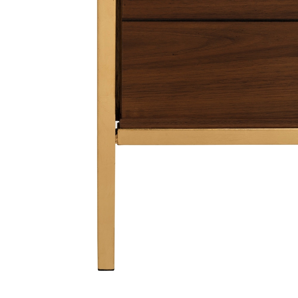 SAFAVIEH Skylar 4 tier 1 Drawer Gold/ Grey étagère   30\
