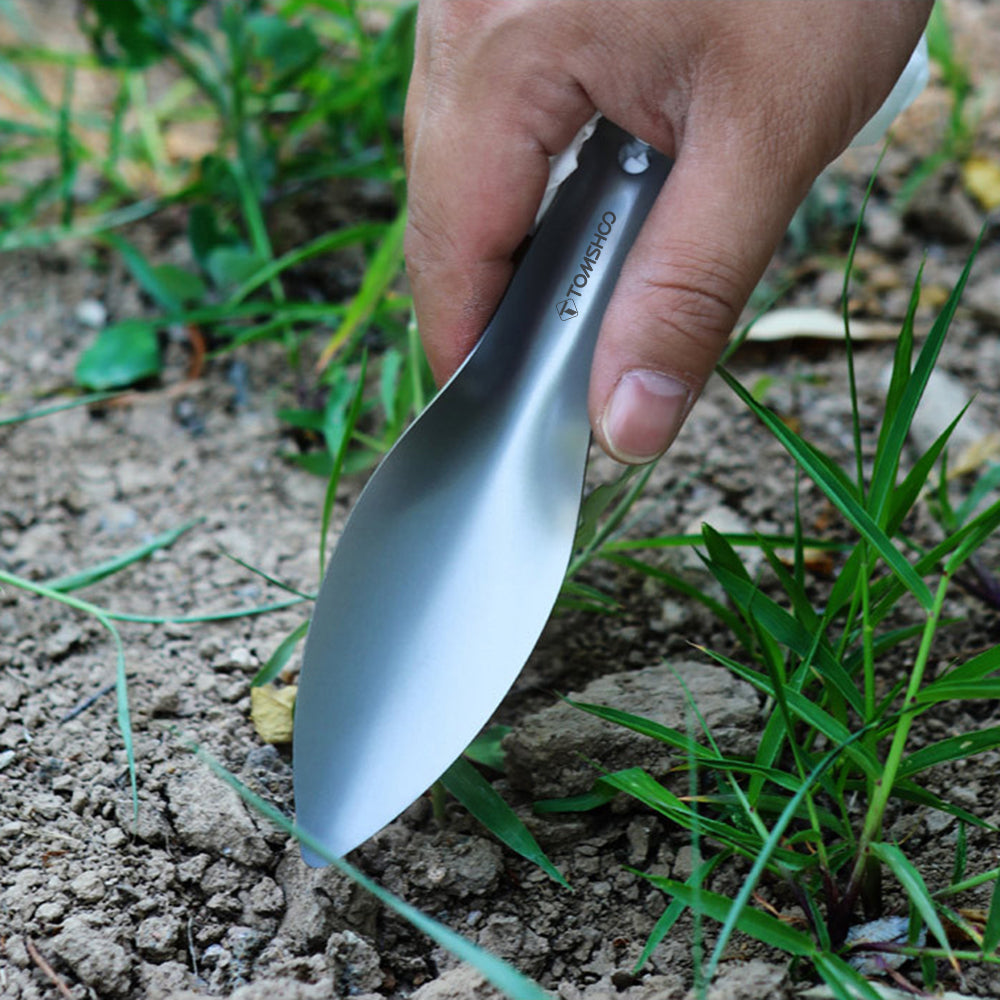 Mixfeer Titanium Garden Hand Shovel Outdoor Camping Hiking Backpacking Trowel