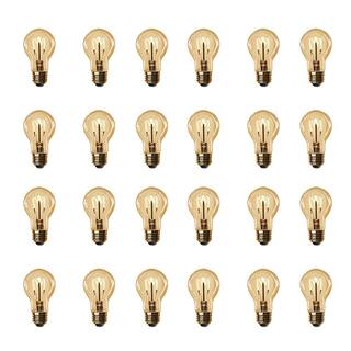 Feit Electric 40-Watt Equivalent A19 Dimmable H Shape Filament Amber Glass E26 Vintage Edison LED Light Bulb Warm White (24-Pack) AT19HLEDHDRP24