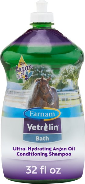 Farnam Vetrolin Bath Hydrating Dog and Horse Shampoo， 32-oz bottle