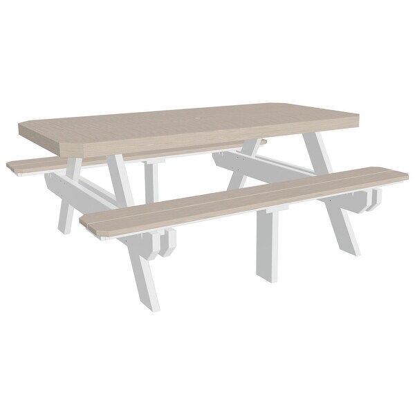 Poly Lumber 6' Rectangular Picnic Table