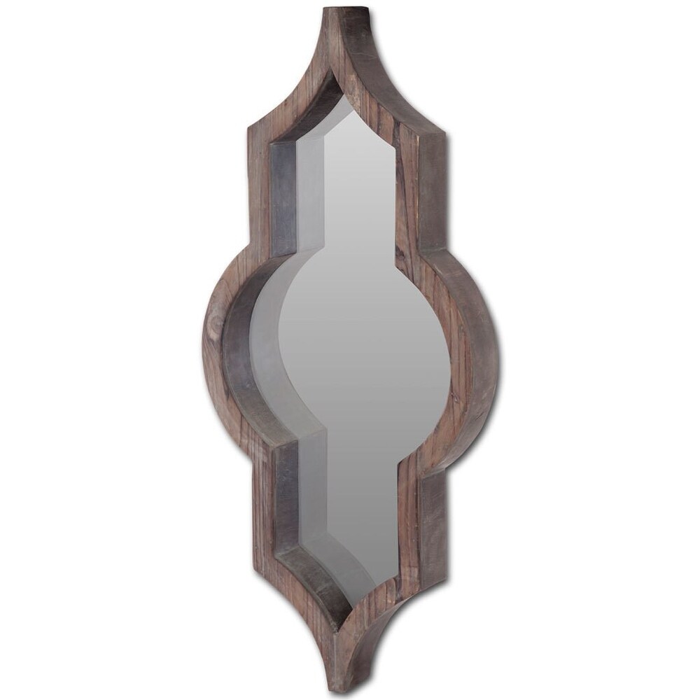 Tamanar Solid Wood Frame Moroccan Inspired Mirror   34\