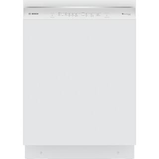 Bosch 300 Series 24 in. White Front Control Tall Tub Dishwasher with Stainless Steel Tub and 3rd Rack SHE53C82N