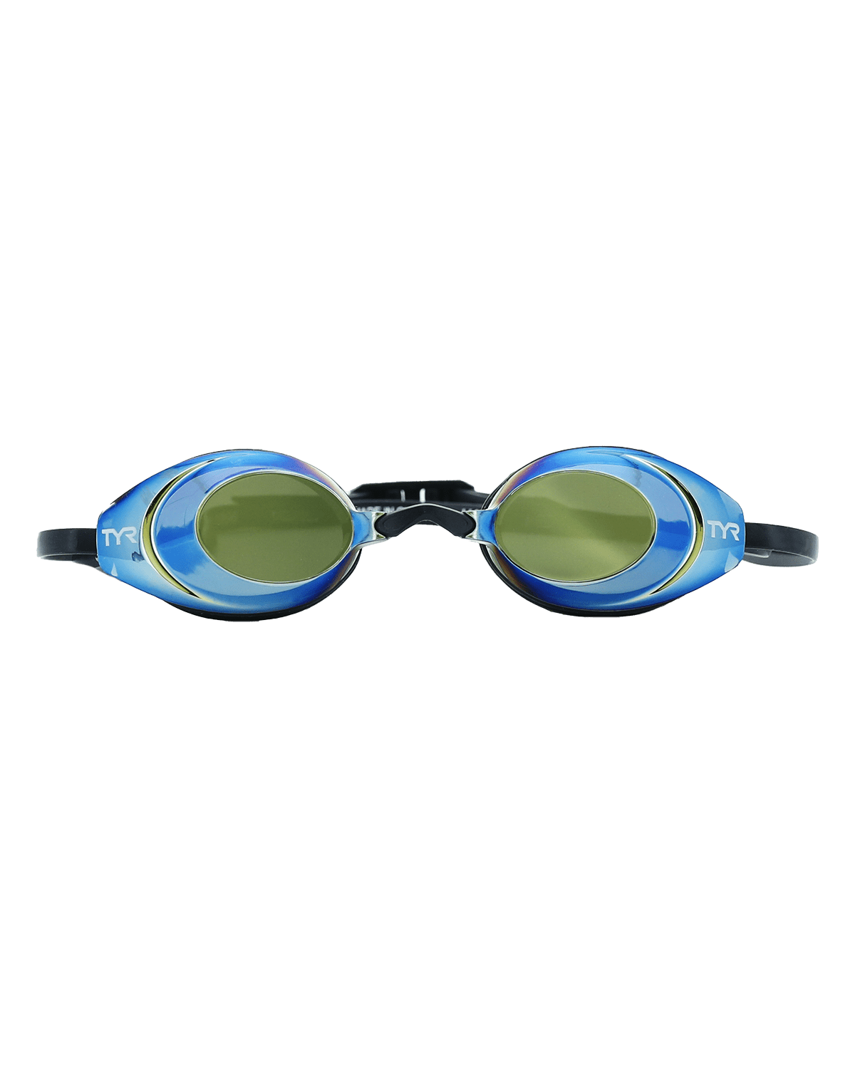 TYR Vecta Racing Mirrored Black Swimming Sport Goggles