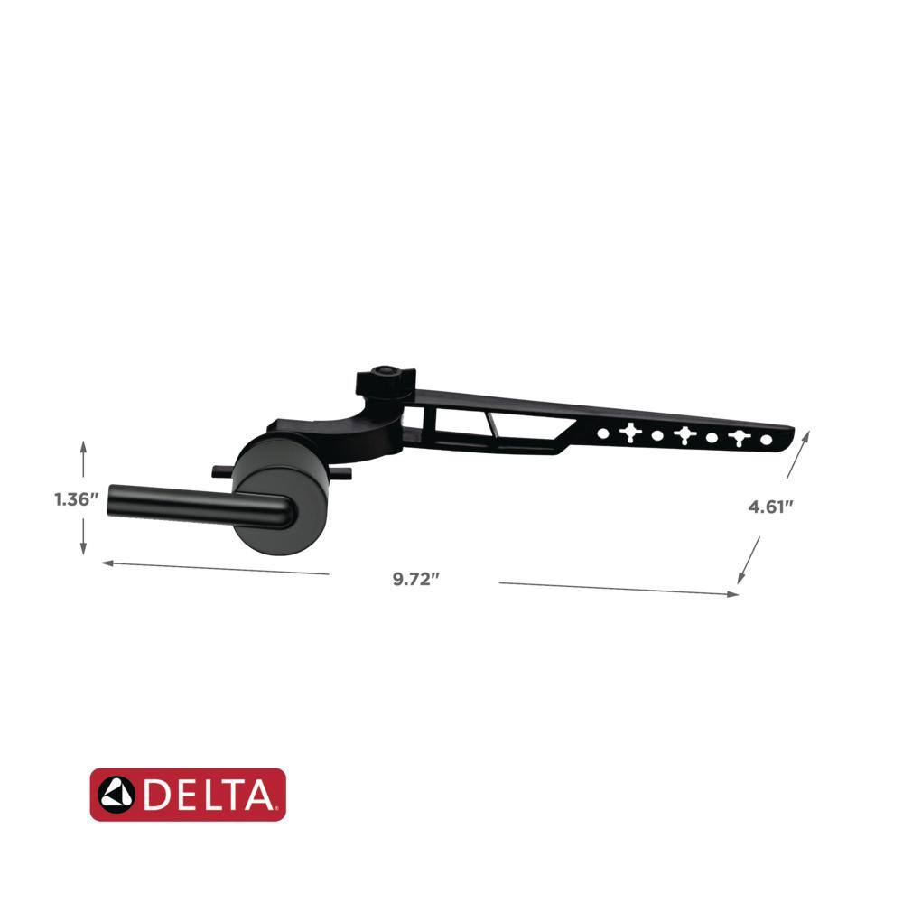 Delta Trinsic Universal Flush Lever in Matte Black 75960-BL