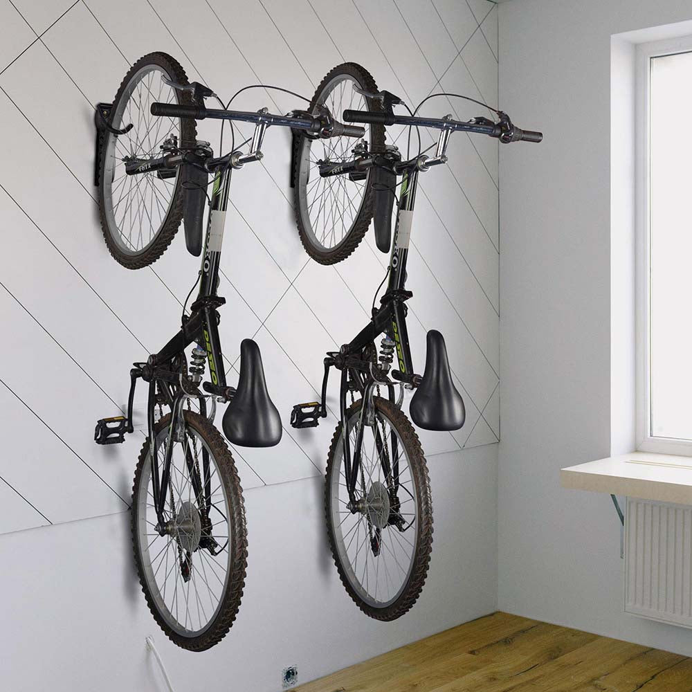 Yescom Bike Rack Garage Vertical Bike Hanger 2 Bike Hook