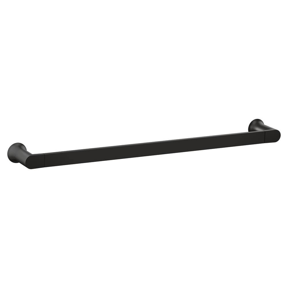 MOEN Genta LX 24 in. Towel Bar in Matte Black BH3824BL