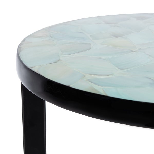 SAFAVIEH Zaira Turquoise End Table - 16.1