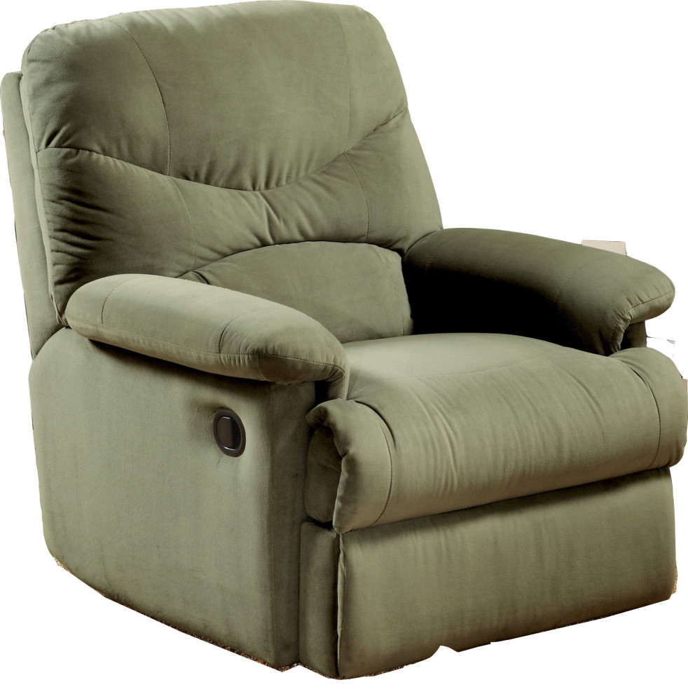 HomeRoots 35 quotX 35 quotX 40 quotSage Microfiber Recliner  Motion   Transitional   Recliner Chairs   by UStradeENT LLC  Houzz