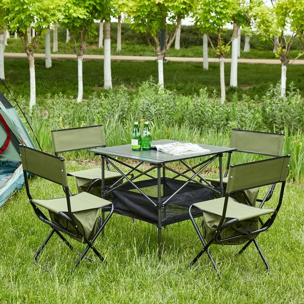 3Piece or 5Piece Folding Table and Chairs Set