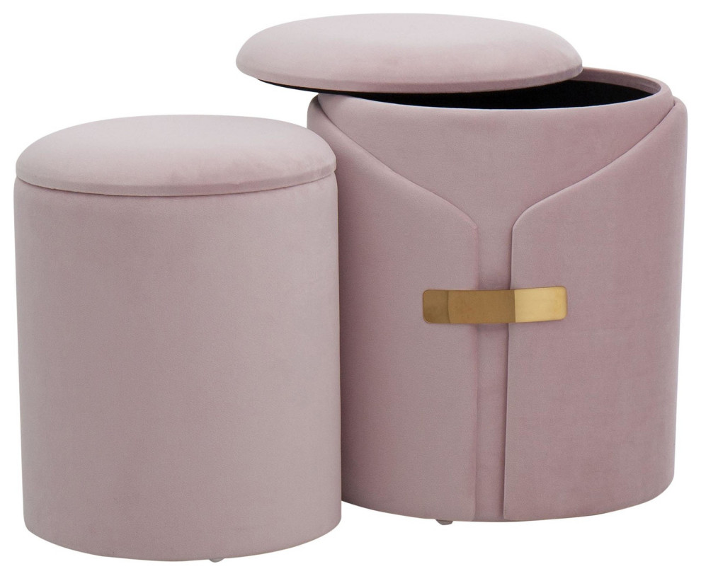 Dahlia Ottoman Set   Contemporary   Footstools And Ottomans   by LumiSource  Houzz