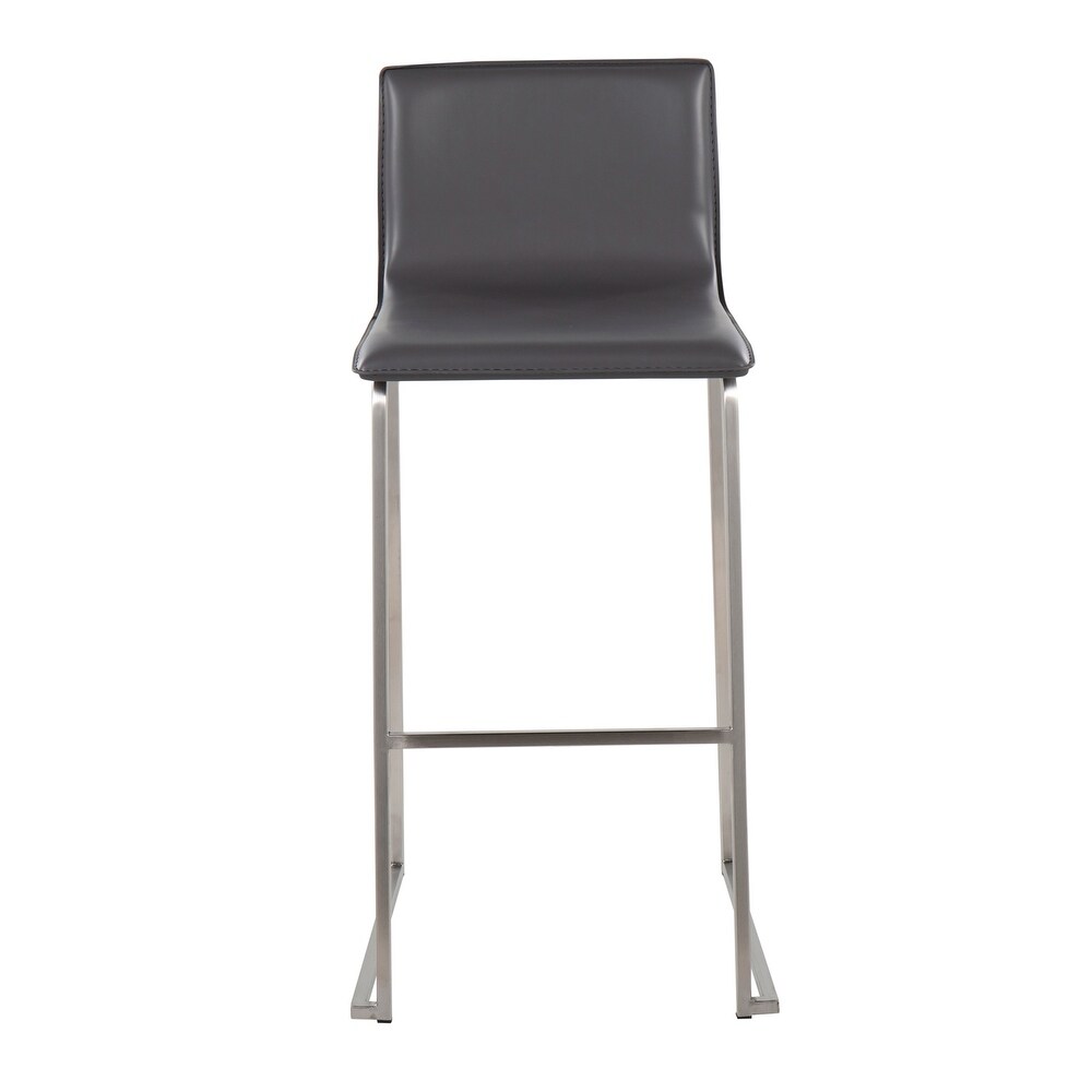 Silver Orchid Mara Upholstered Bar Stool   Set of 2