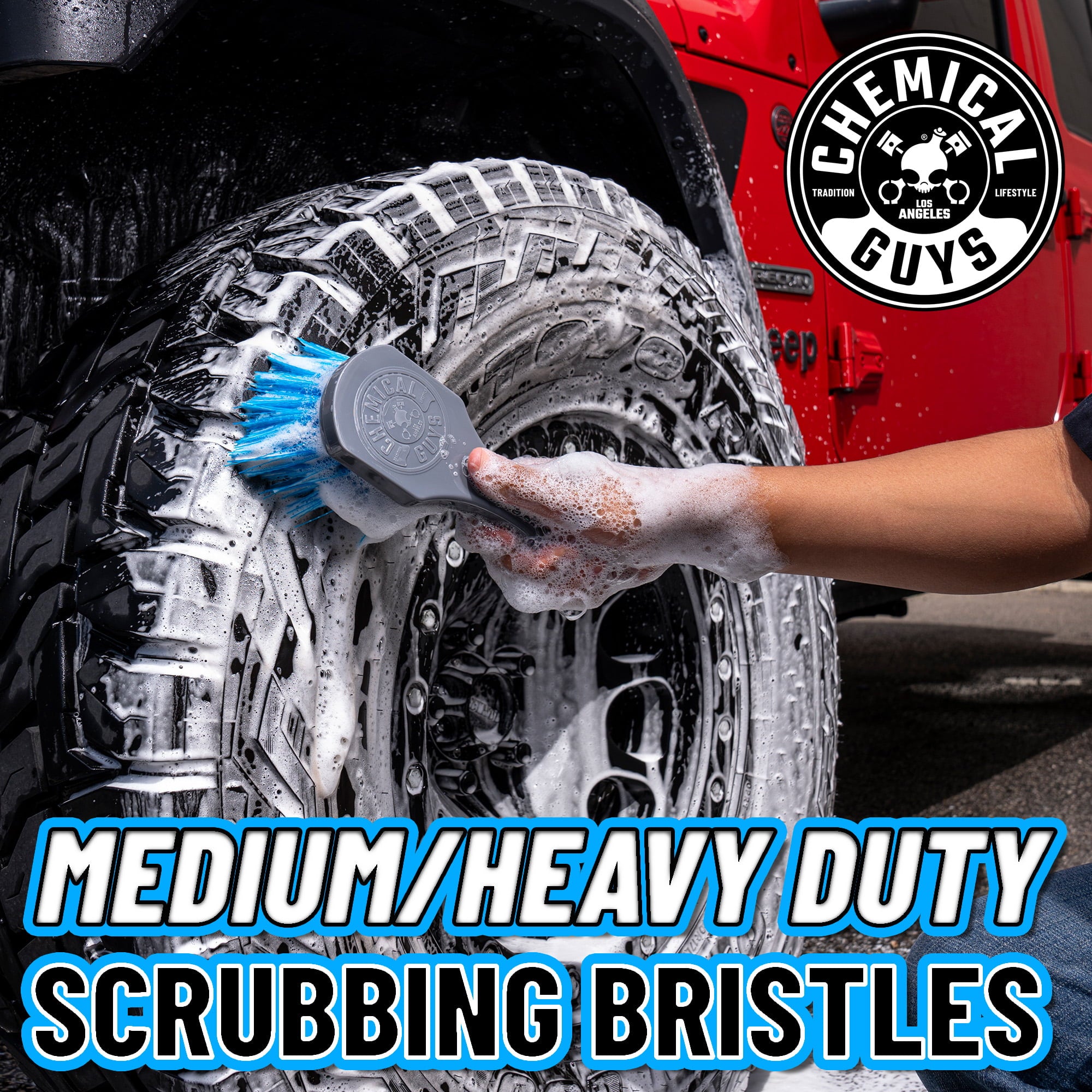 Chemical Guys ACCG05 Big Blue Stiffy Heavy Duty Tire Brush