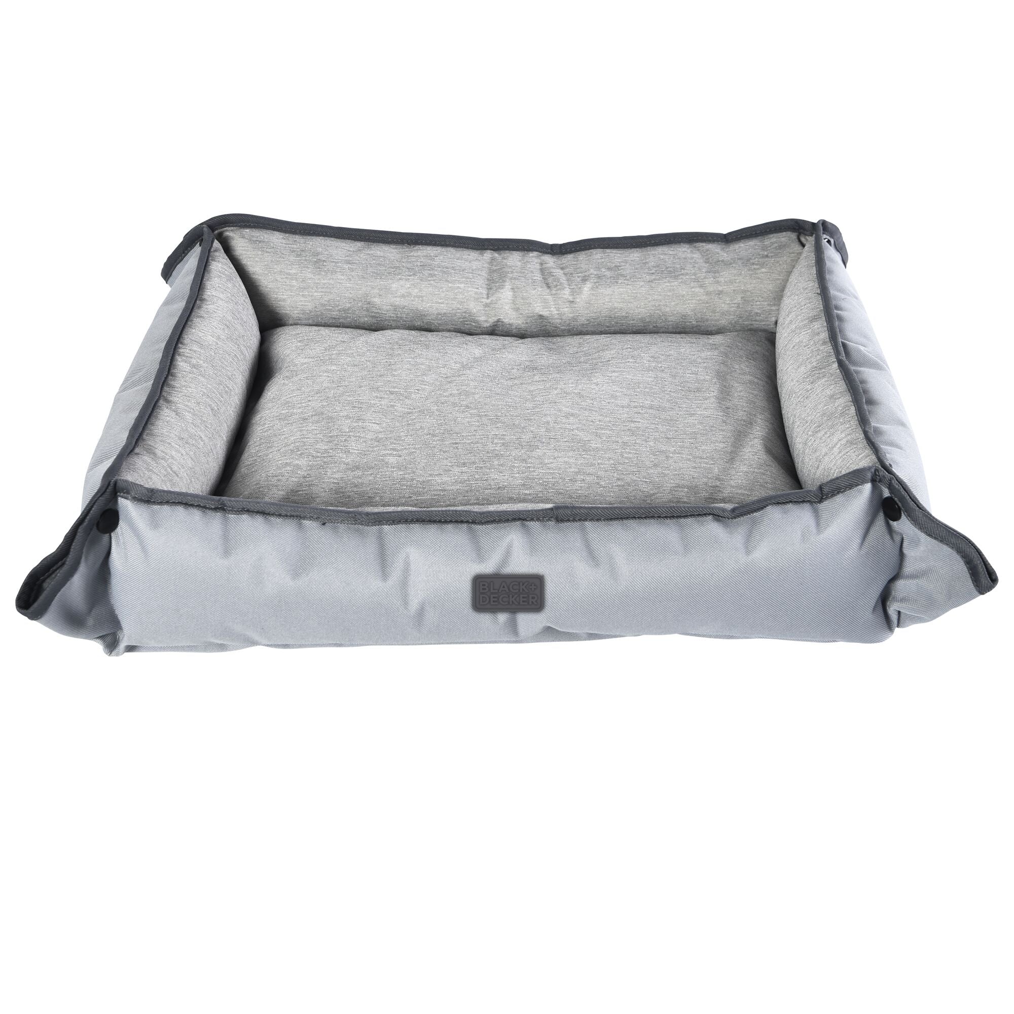 Four Way Pet Bed for Small Dogs 20X16X3 In, Grey