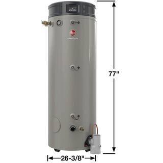 Rheem Commercial Triton Heavy Duty High Efficiency 100 Gal. 400K BTU ULN Natural Gas Power Direct Vent Tank Water Heater GHE100SU-400