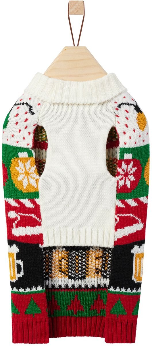 Frisco Striped Festive Dog and Cat Ugly Sweater