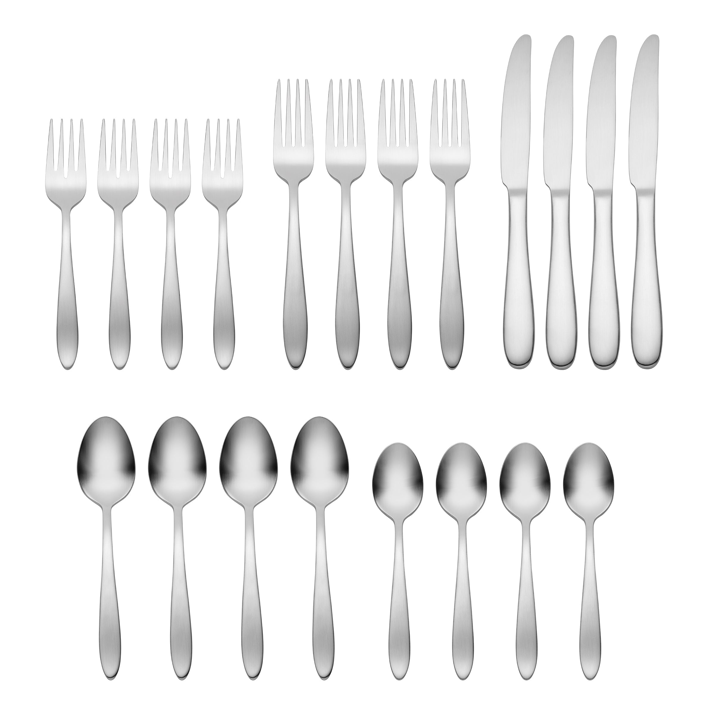 Mooncrest Satin 20 Piece Everyday Flatware Set