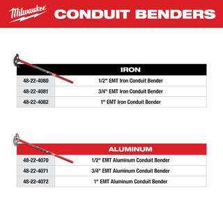 MW 34 in. Aluminum Conduit Bender and Handle 48-22-4071