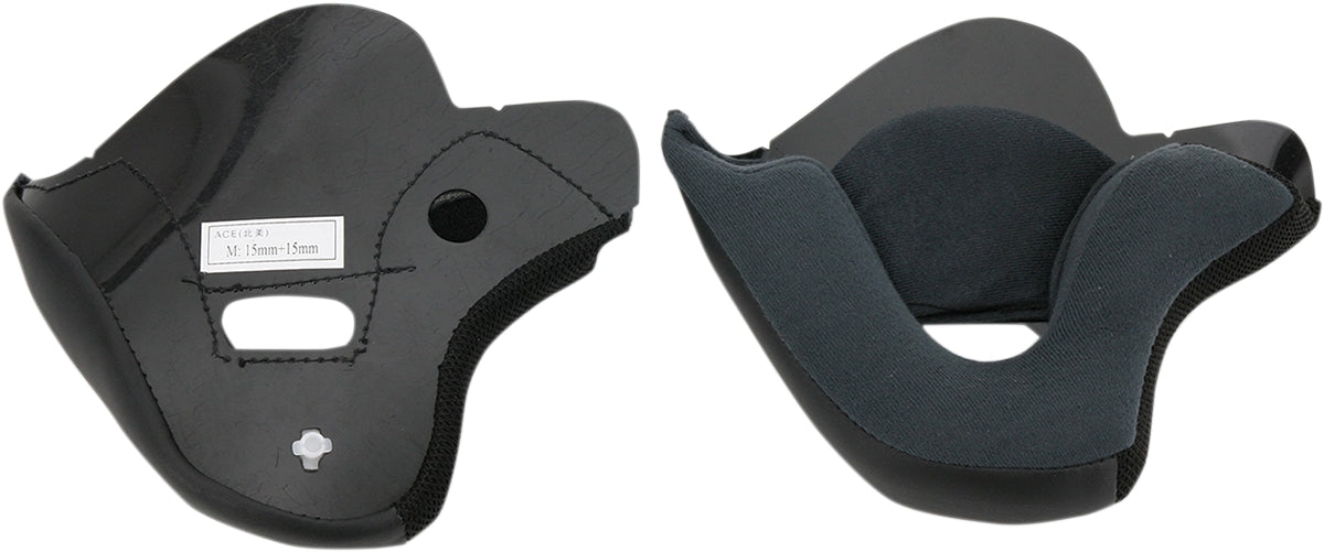 Z1R Helmet Cheek Pads for Ace Helmets Gray 25mm - 3XL  0134-0329