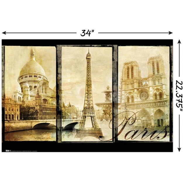 Trends International Paris Unframed Wall Poster Prints