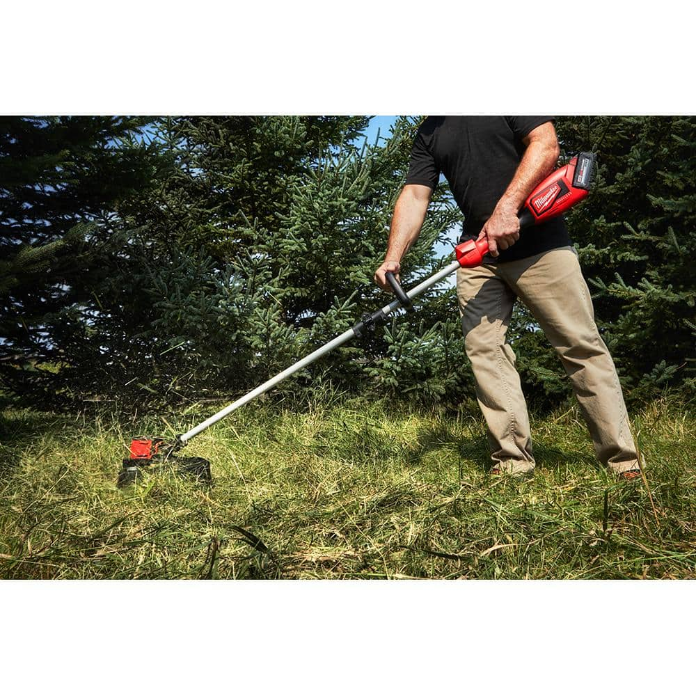 Milwaukee M18 18V Lithium-Ion Brushless Cordless String Trimmer Kit with 6.0 Ah Battery and Charger and 0.095 Trimmer Line 2828-21-49-16-2713