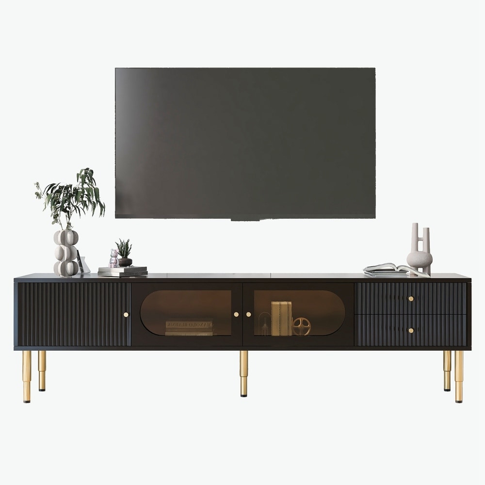 Entertainment Center with Multifunctional Storage Space