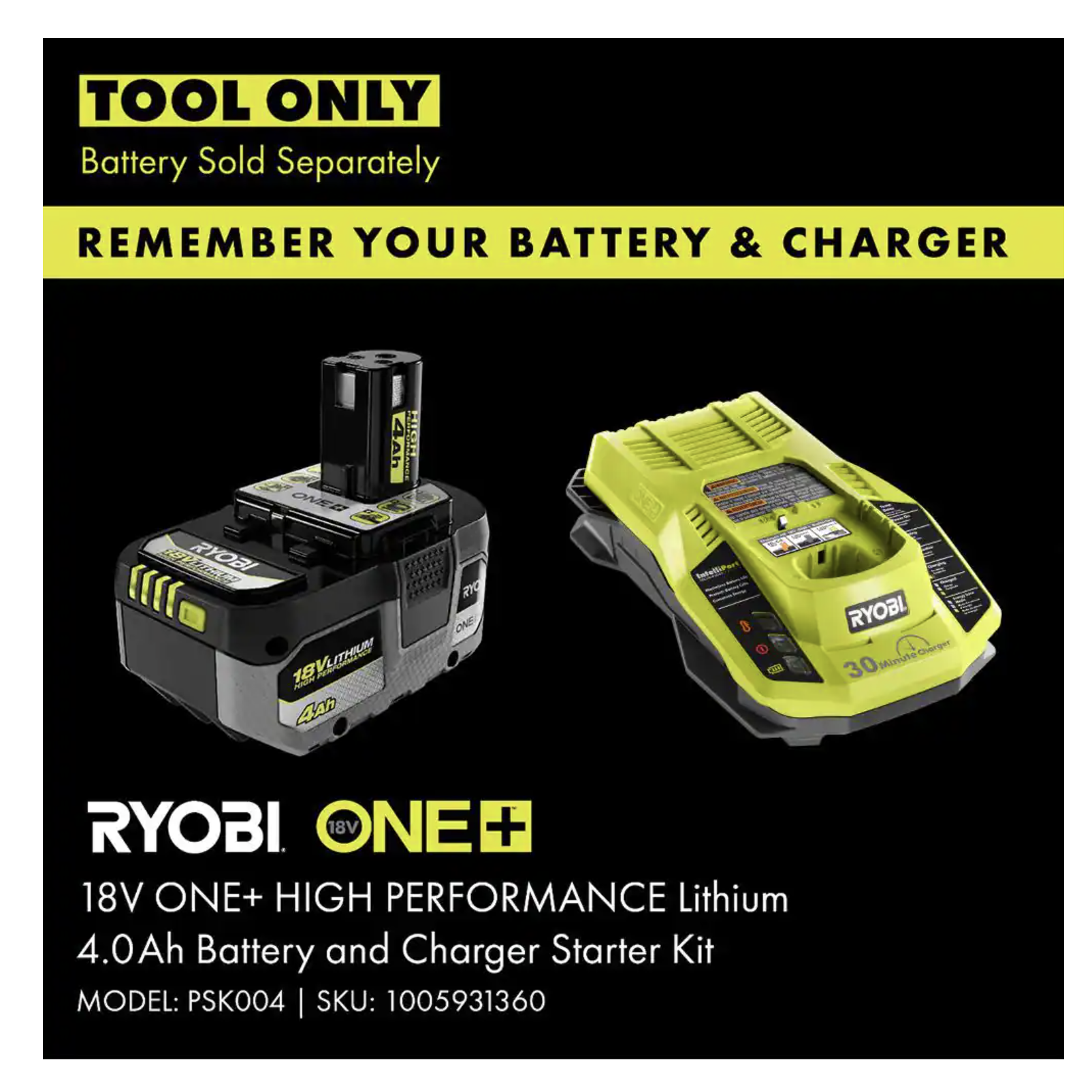 Ryobi ONE+ 18V 100 MPH 325 CFM Cordless Battery Variable Speed Jet Fan Leaf Blower (Tool Only)