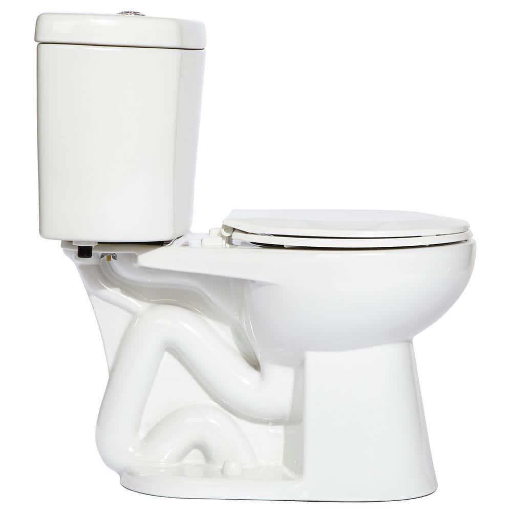 Niagara Stealth 2Piece 08 GPF Single Flush Round Bowl Toilet in White