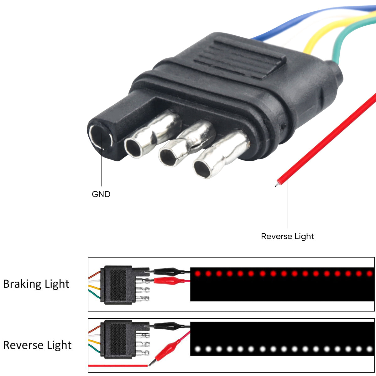 60 Inches Truck Tailgate Lights Strip Signal 90 LED Running Brake Stop Turn Light Bar for Truck， SUV， RV， Trailer