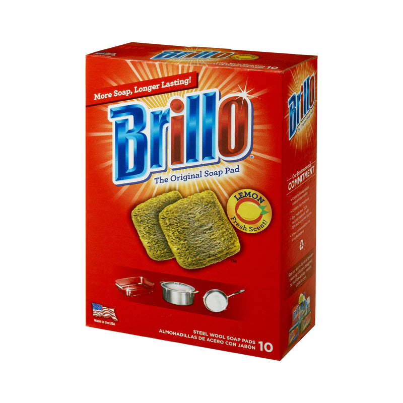 BRILLO WL PAD LEMN 10CT