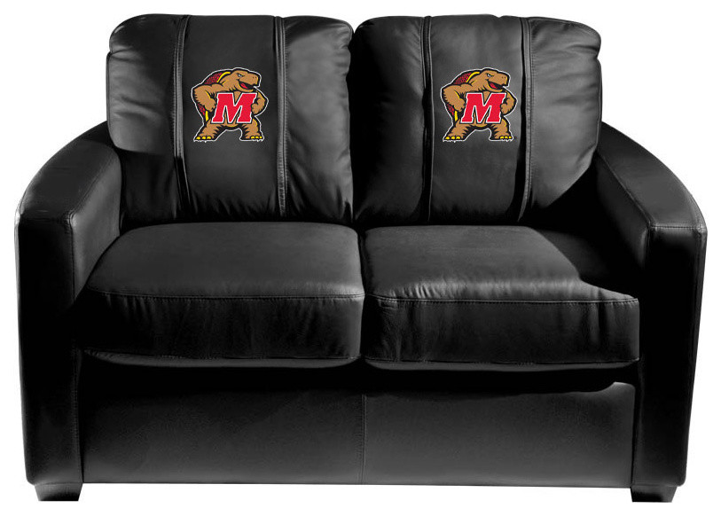 Maryland Terrapins Stationary Loveseat Commercial Grade Fabric   Eclectic   Loveseats   by DreamSeats LLC  Houzz