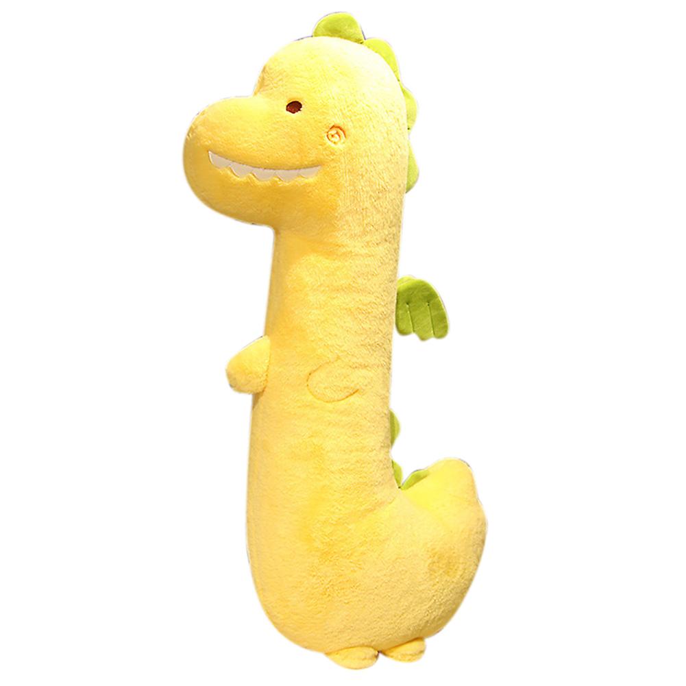 Cartoon Dinosaur Throw Pillow Plush Cute Dinosaur Animal Stuffed Toy Soft Hugging Toy Plush Long Sleeping Pillow 70cm Green