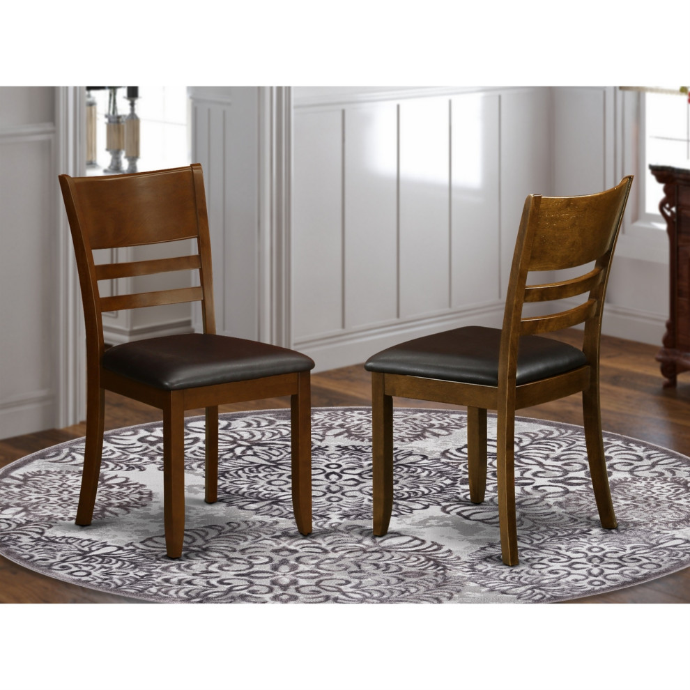 Set of 2 Lynfield Dining Room Chair  Espresso Finish   Transitional   Dining Chairs   by Kolibri Decor  Houzz