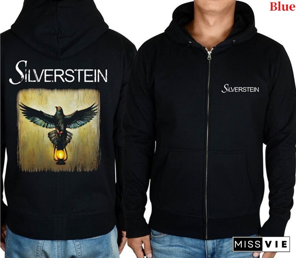 5 Designs Zipper Sweatshirt Silverstein Band Nice Soft Warm Hoodies Jacket