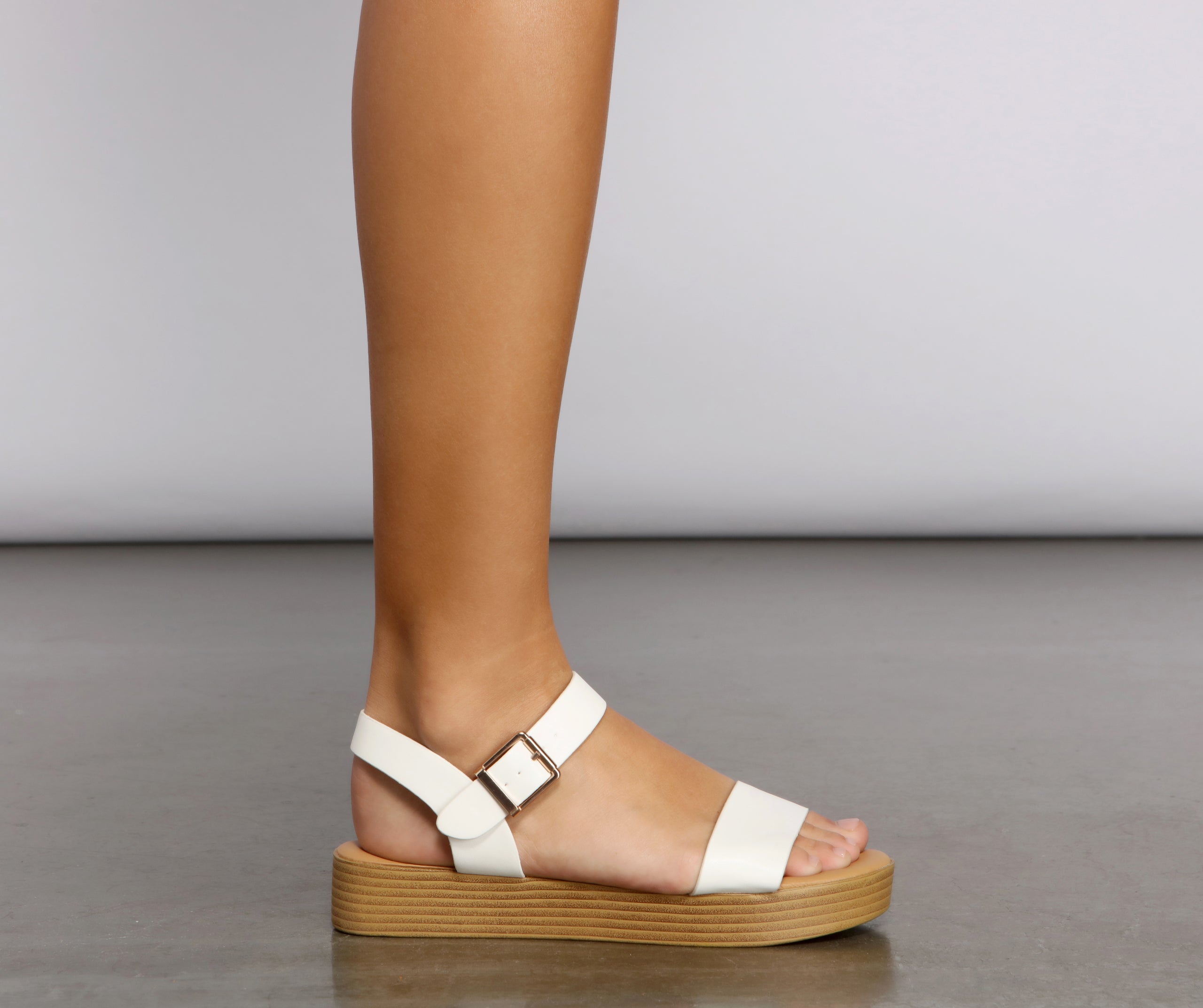 Stacked On Basics Platform Sandals